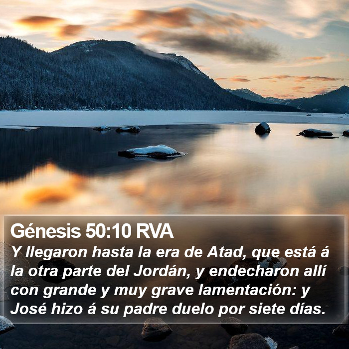 Génesis 50:10 RVA Bible Study