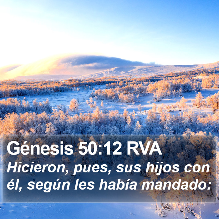 Génesis 50:12 RVA Bible Study