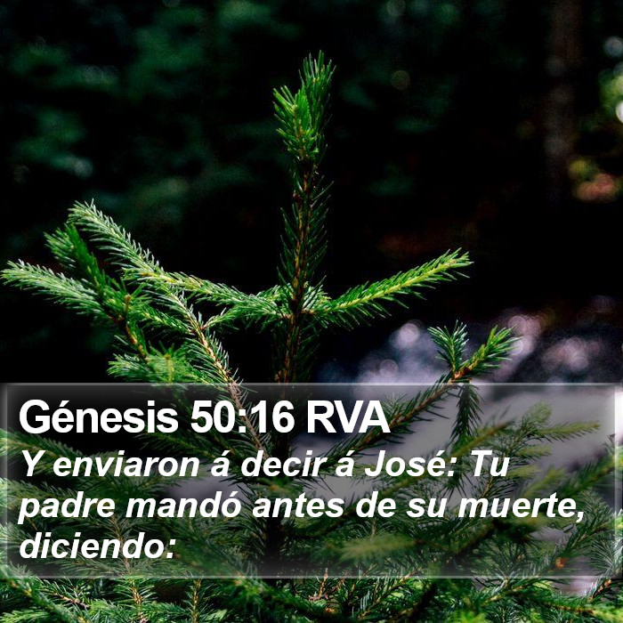 Génesis 50:16 RVA Bible Study