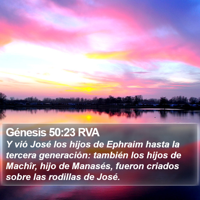 Génesis 50:23 RVA Bible Study