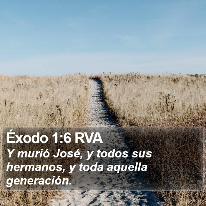 Éxodo 1:6 RVA Bible Study