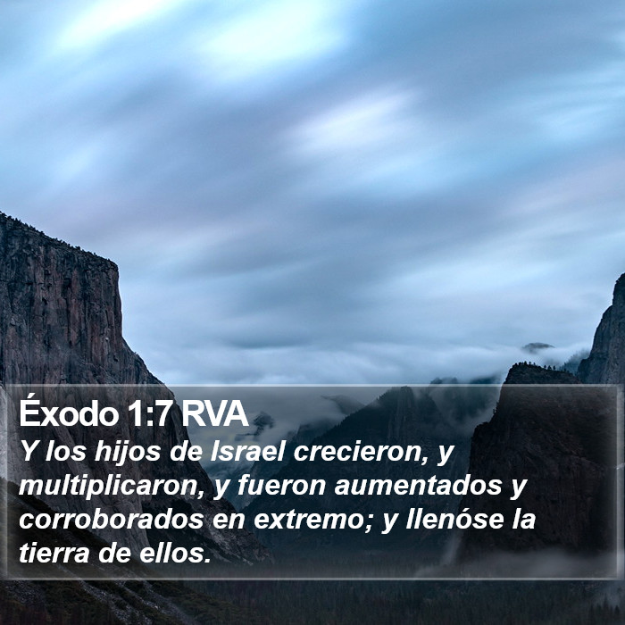 Éxodo 1:7 RVA Bible Study