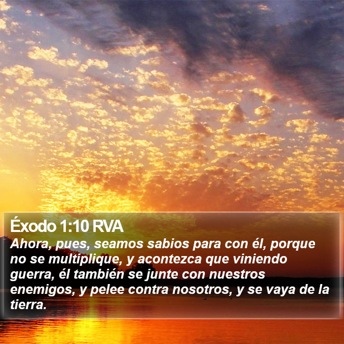 Éxodo 1:10 RVA Bible Study