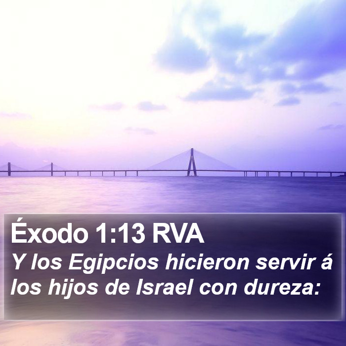 Éxodo 1:13 RVA Bible Study