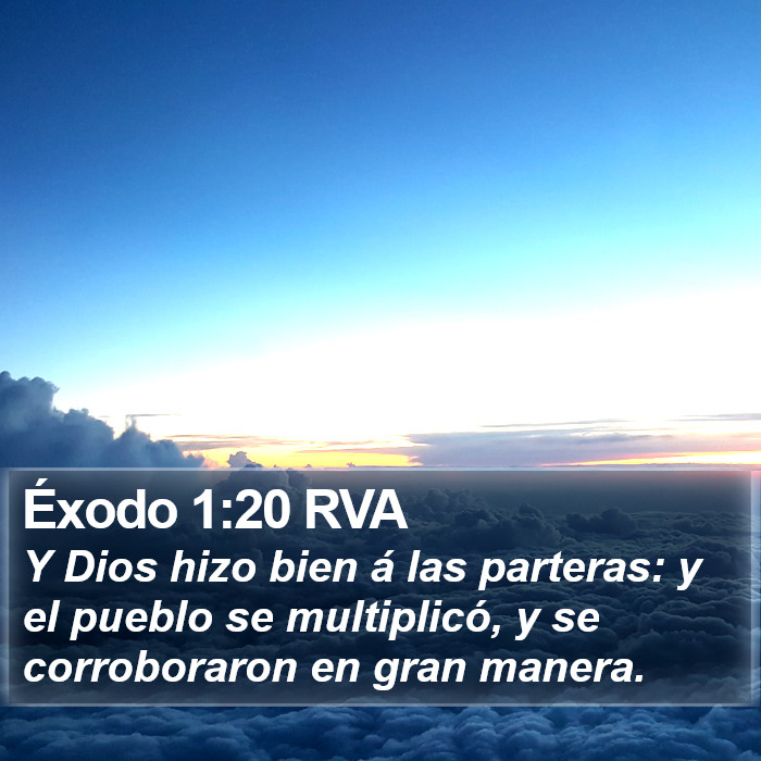 Éxodo 1:20 RVA Bible Study