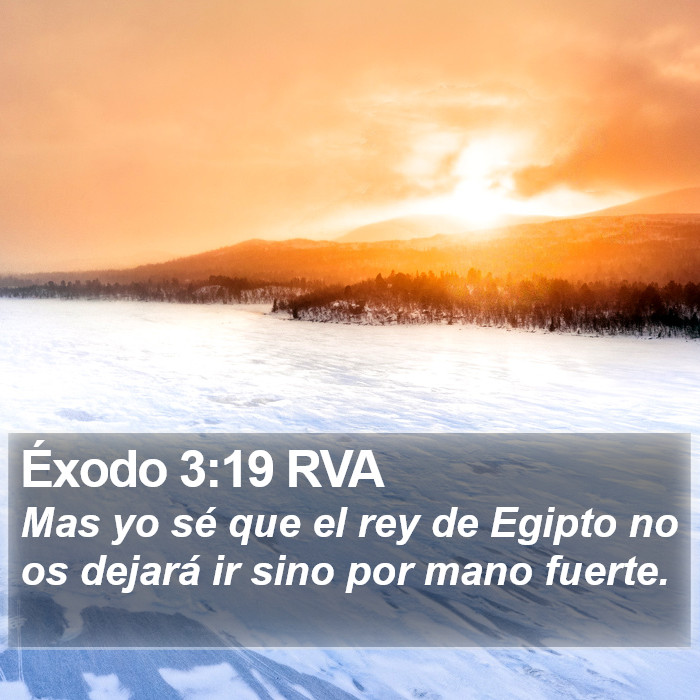 Éxodo 3:19 RVA Bible Study
