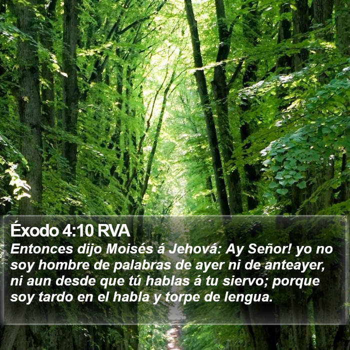 Éxodo 4:10 RVA Bible Study