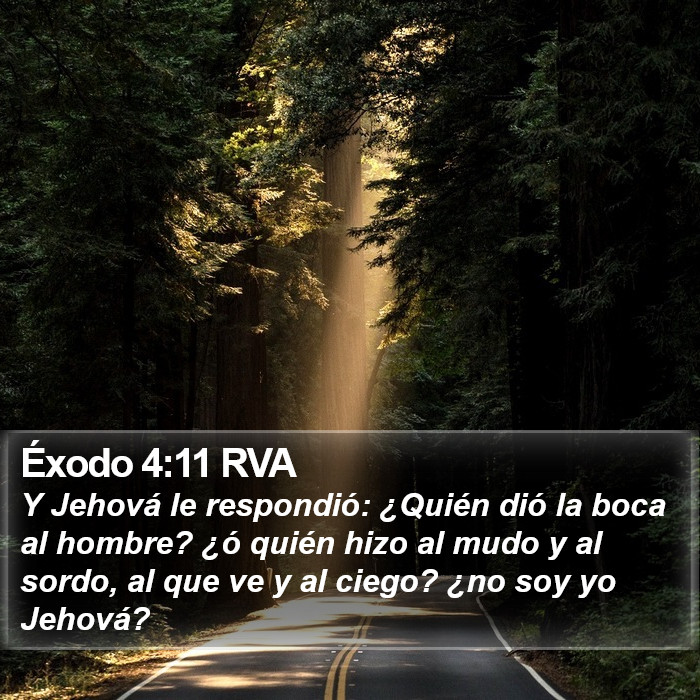 Éxodo 4:11 RVA Bible Study