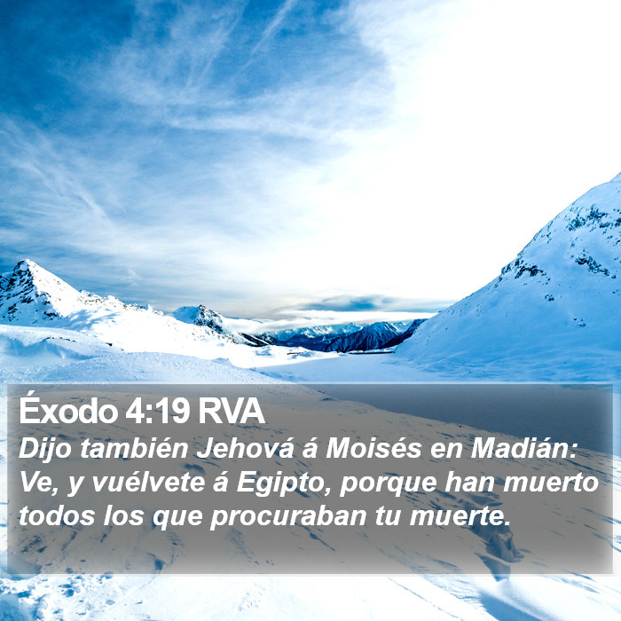 Éxodo 4:19 RVA Bible Study