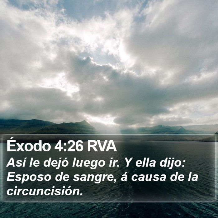 Éxodo 4:26 RVA Bible Study