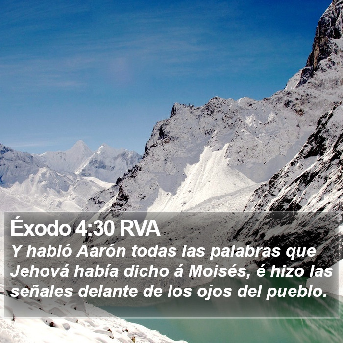 Éxodo 4:30 RVA Bible Study
