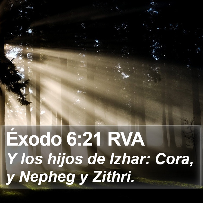 Éxodo 6:21 RVA Bible Study