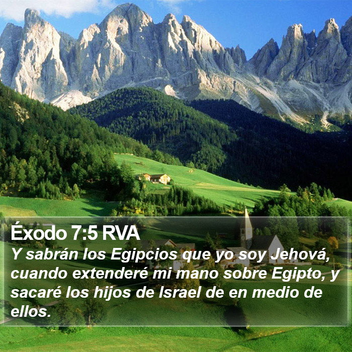 Éxodo 7:5 RVA Bible Study