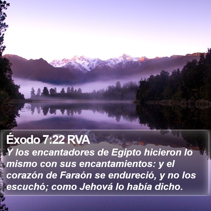 Éxodo 7:22 RVA Bible Study