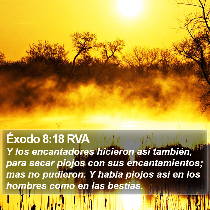 Éxodo 8:18 RVA Bible Study