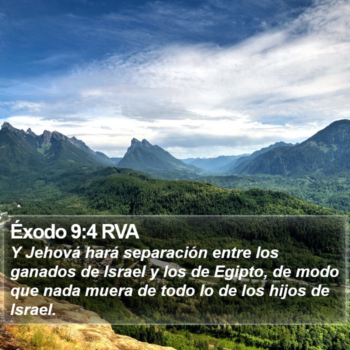 Éxodo 9:4 RVA Bible Study