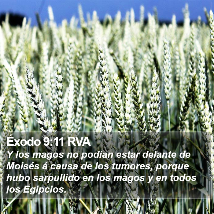 Éxodo 9:11 RVA Bible Study