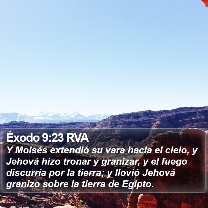 Éxodo 9:23 RVA Bible Study