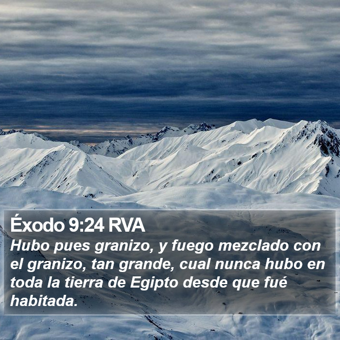 Éxodo 9:24 RVA Bible Study