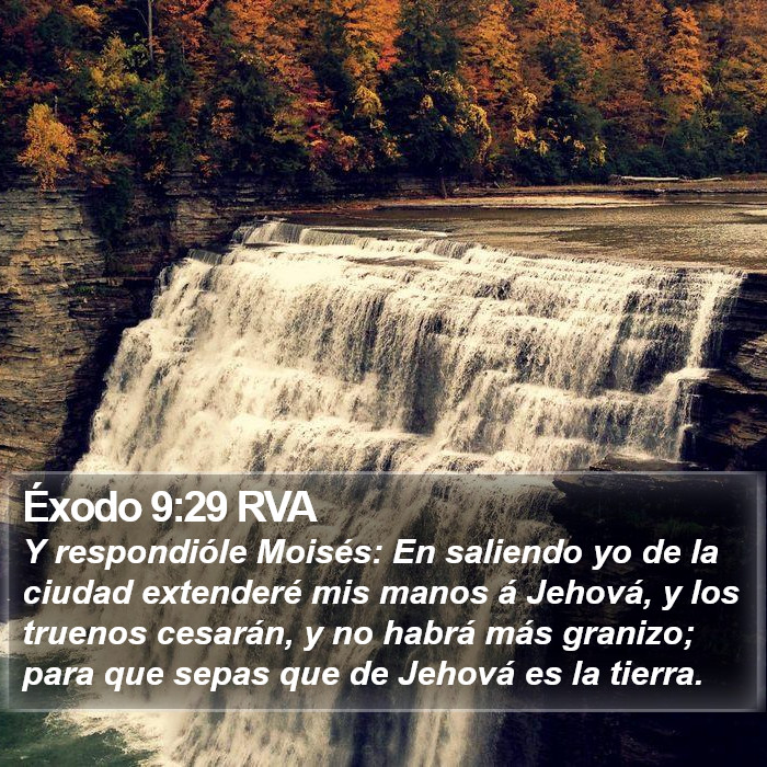 Éxodo 9:29 RVA Bible Study