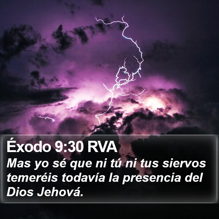 Éxodo 9:30 RVA Bible Study