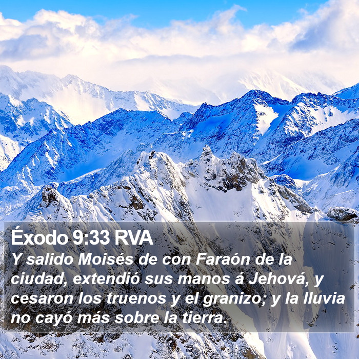 Éxodo 9:33 RVA Bible Study