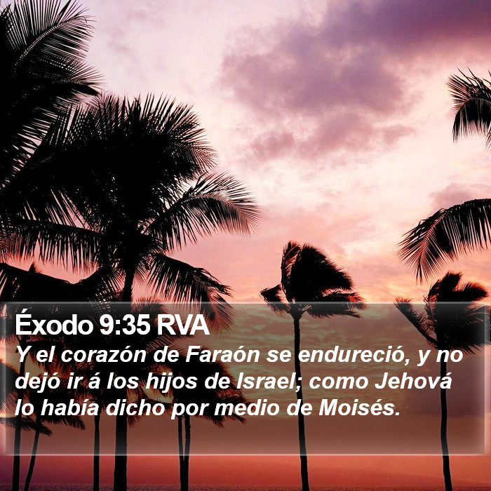 Éxodo 9:35 RVA Bible Study