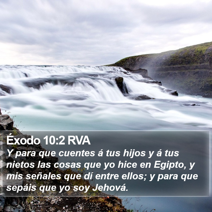Éxodo 10:2 RVA Bible Study