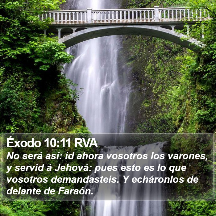 Éxodo 10:11 RVA Bible Study