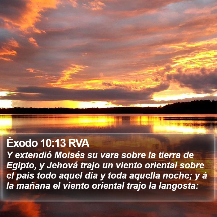 Éxodo 10:13 RVA Bible Study