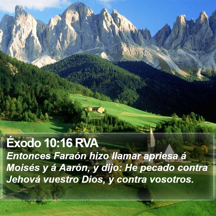 Éxodo 10:16 RVA Bible Study