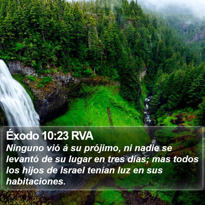 Éxodo 10:23 RVA Bible Study