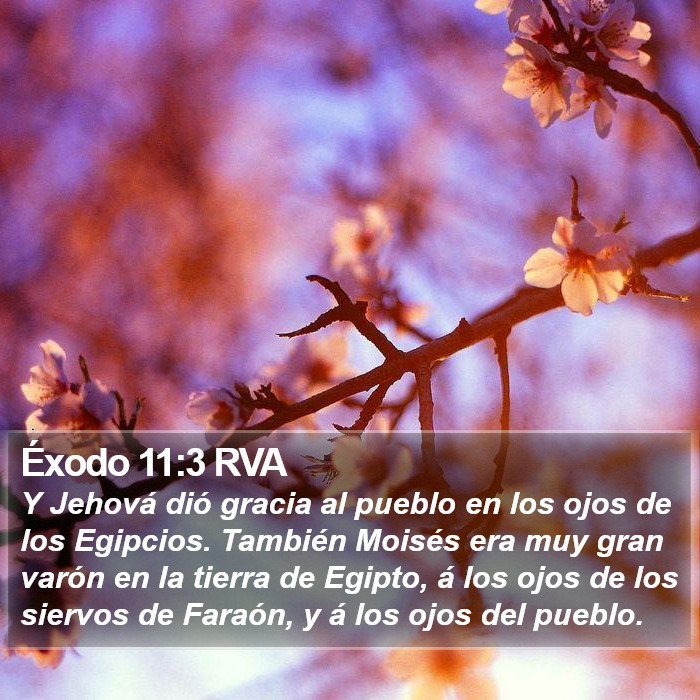 Éxodo 11:3 RVA Bible Study