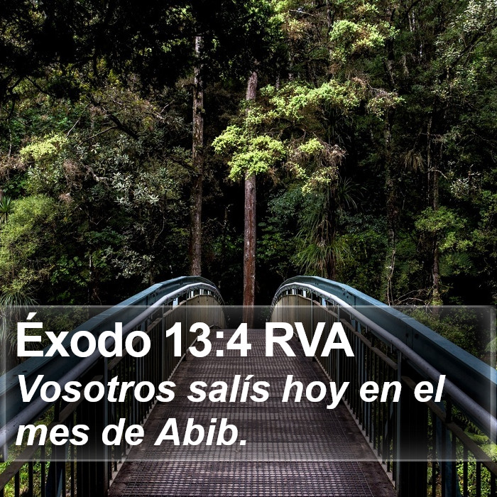 Éxodo 13:4 RVA Bible Study