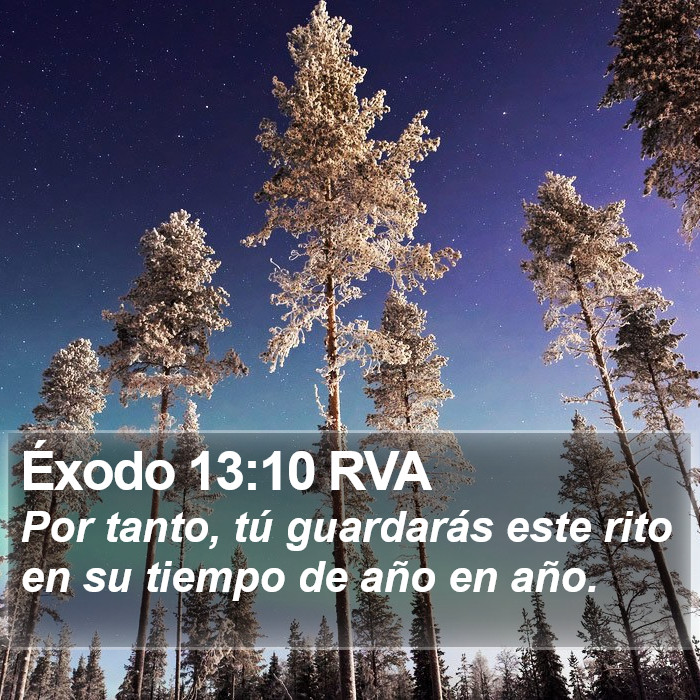Éxodo 13:10 RVA Bible Study
