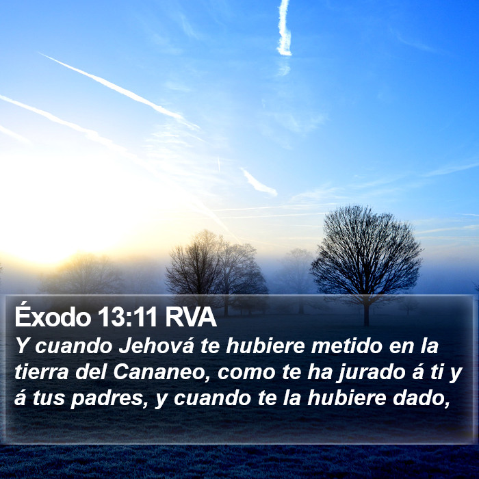 Éxodo 13:11 RVA Bible Study