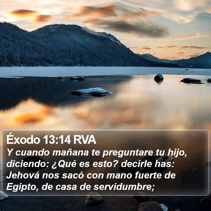 Éxodo 13:14 RVA Bible Study