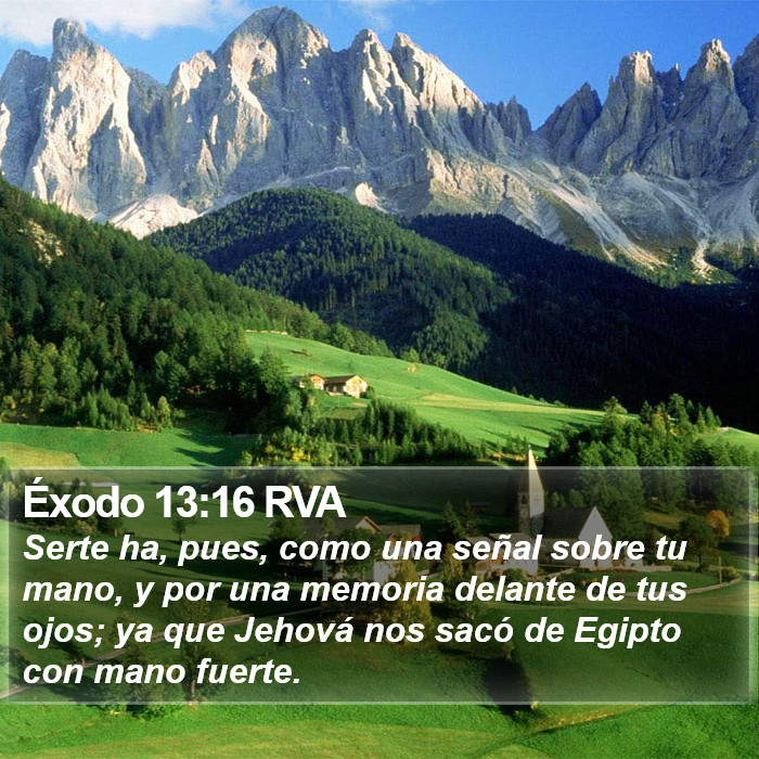 Éxodo 13:16 RVA Bible Study
