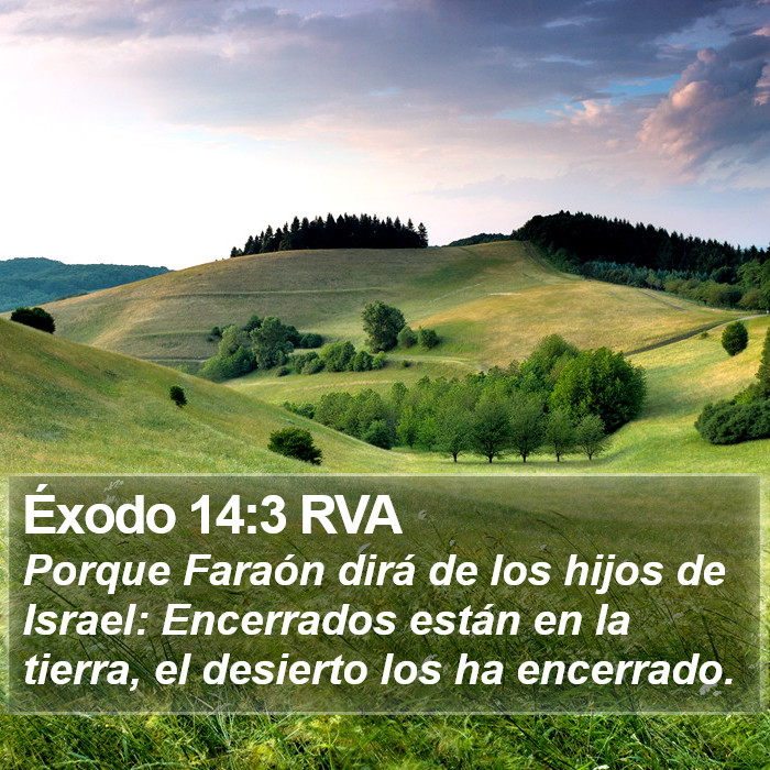 Éxodo 14:3 RVA Bible Study