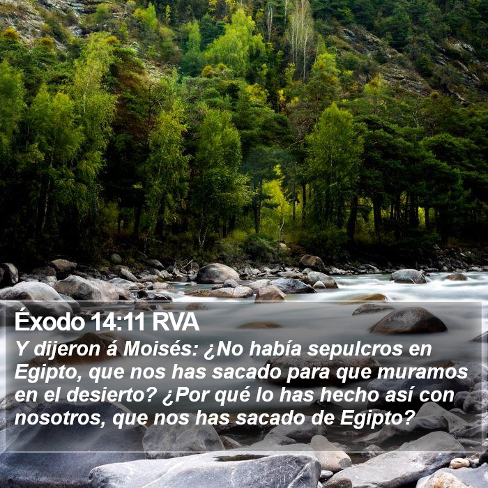 Éxodo 14:11 RVA Bible Study