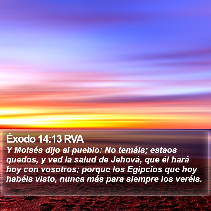 Éxodo 14:13 RVA Bible Study