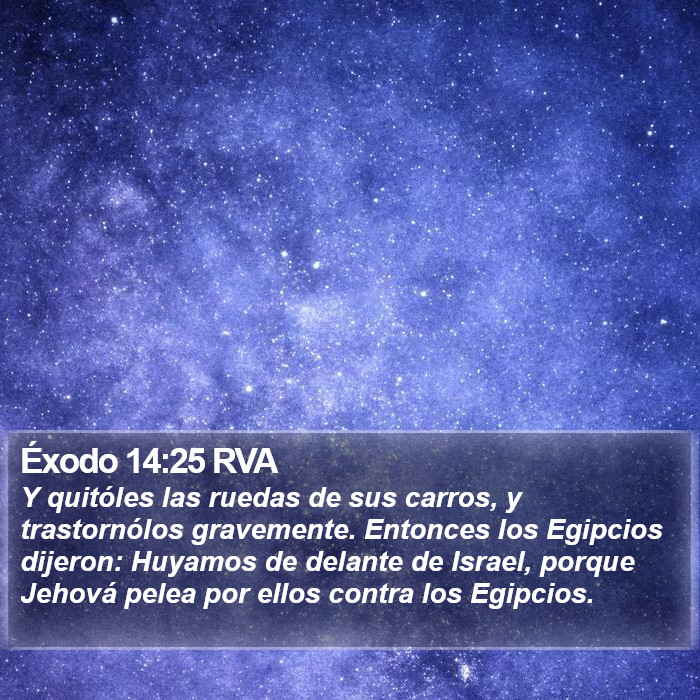 Éxodo 14:25 RVA Bible Study