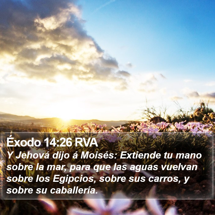 Éxodo 14:26 RVA Bible Study