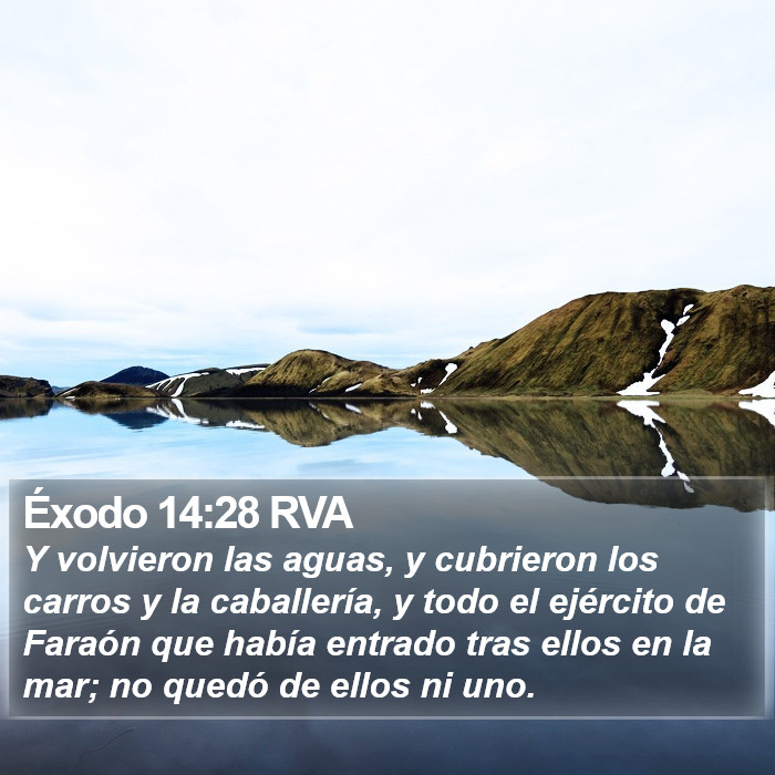 Éxodo 14:28 RVA Bible Study