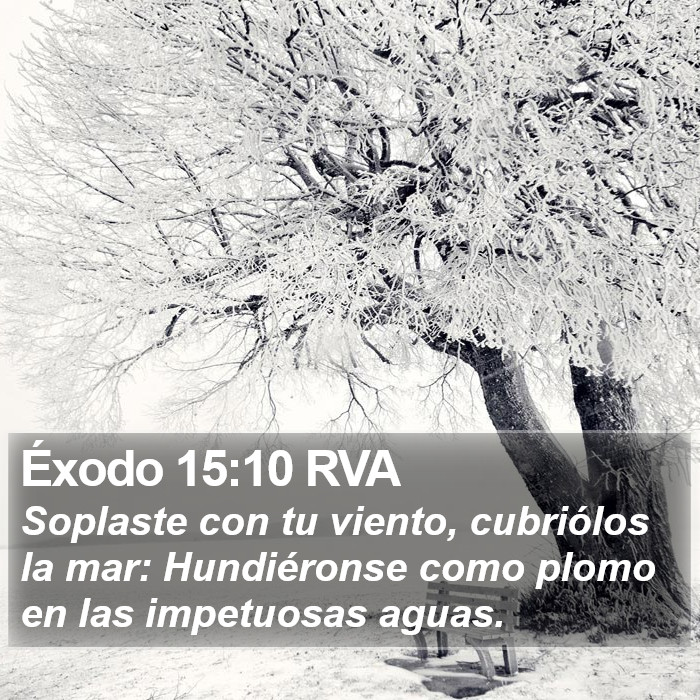 Éxodo 15:10 RVA Bible Study