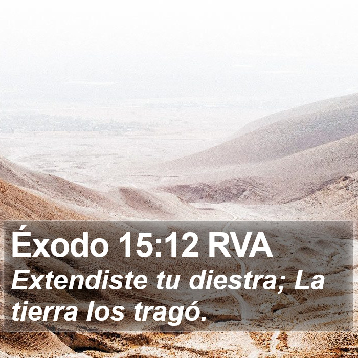 Éxodo 15:12 RVA Bible Study