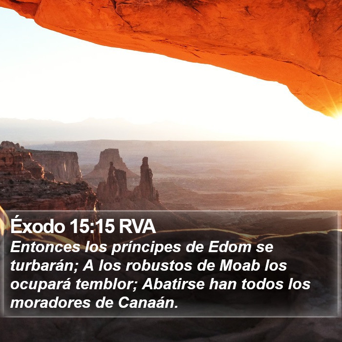 Éxodo 15:15 RVA Bible Study