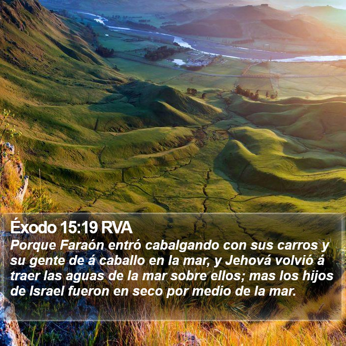 Éxodo 15:19 RVA Bible Study