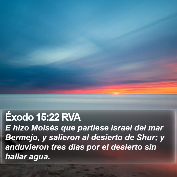 Éxodo 15:22 RVA Bible Study