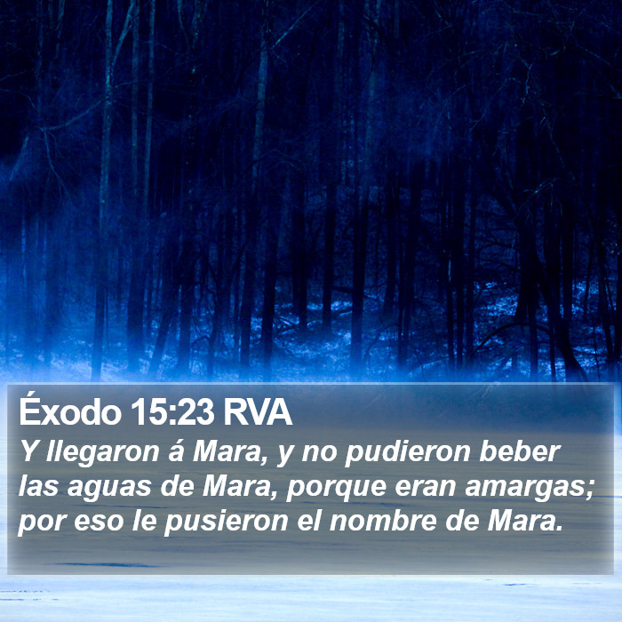 Éxodo 15:23 RVA Bible Study